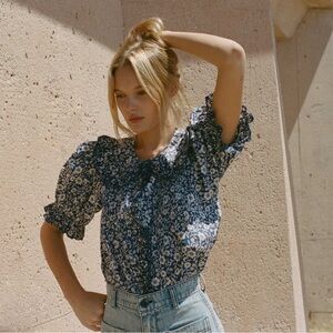 Doen Quincy blue jessamine calico